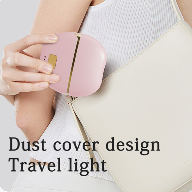 💇♀️Portable mini hair straightener brush with negative ions