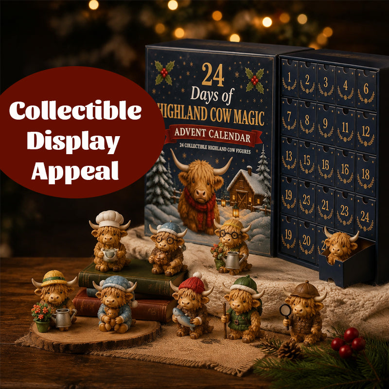 ๐ฎ24 Day Highland Cow Magic Advent Calendar๏ผ3D๏ผ