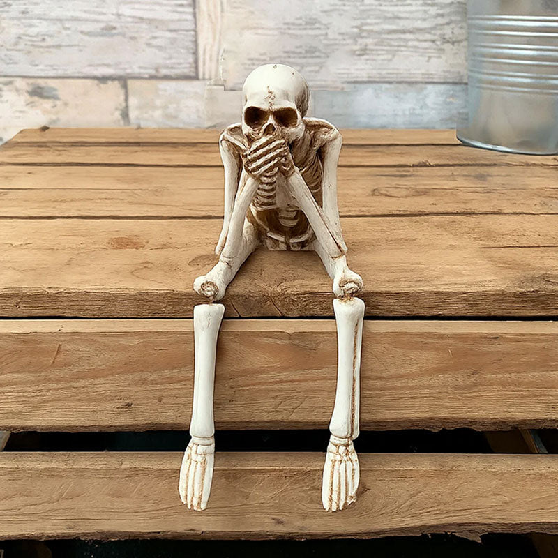 ๐ Halloween Three Wise Skeletons Resin Figurines ๐