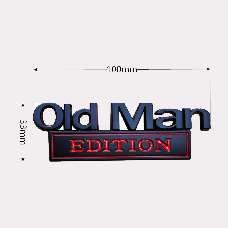 ๐ Old Man Edition-Autoemblem