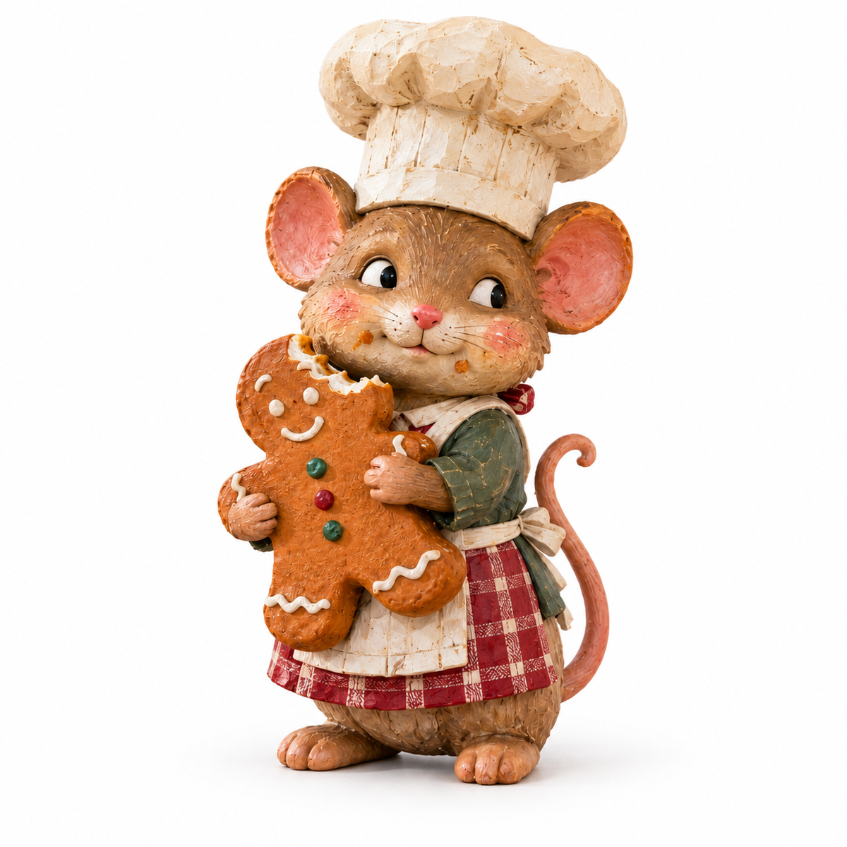 ๐ช Gingerbread Mouse Baker Figurine