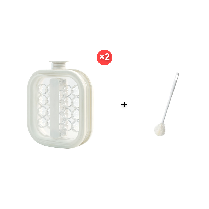Portable silicone ice cube kettle for spherical ice cubes