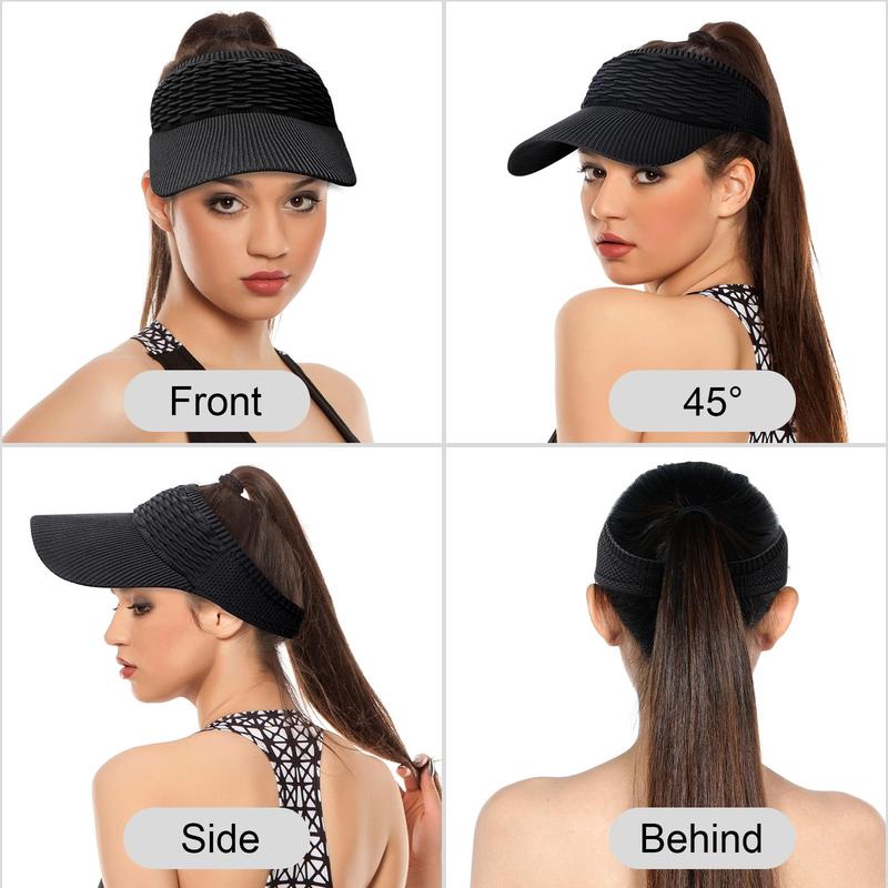 Foldable UPF 50+ Sun Visor Hat – Breathable Open-Top Travel Visor for Beach, Sports & Everyday Summer Wear