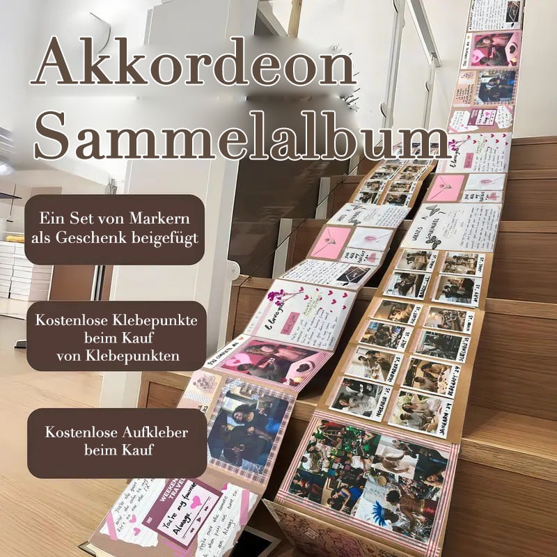 ✨The memory keeper: 230 cm foldable scrapbook album 📚