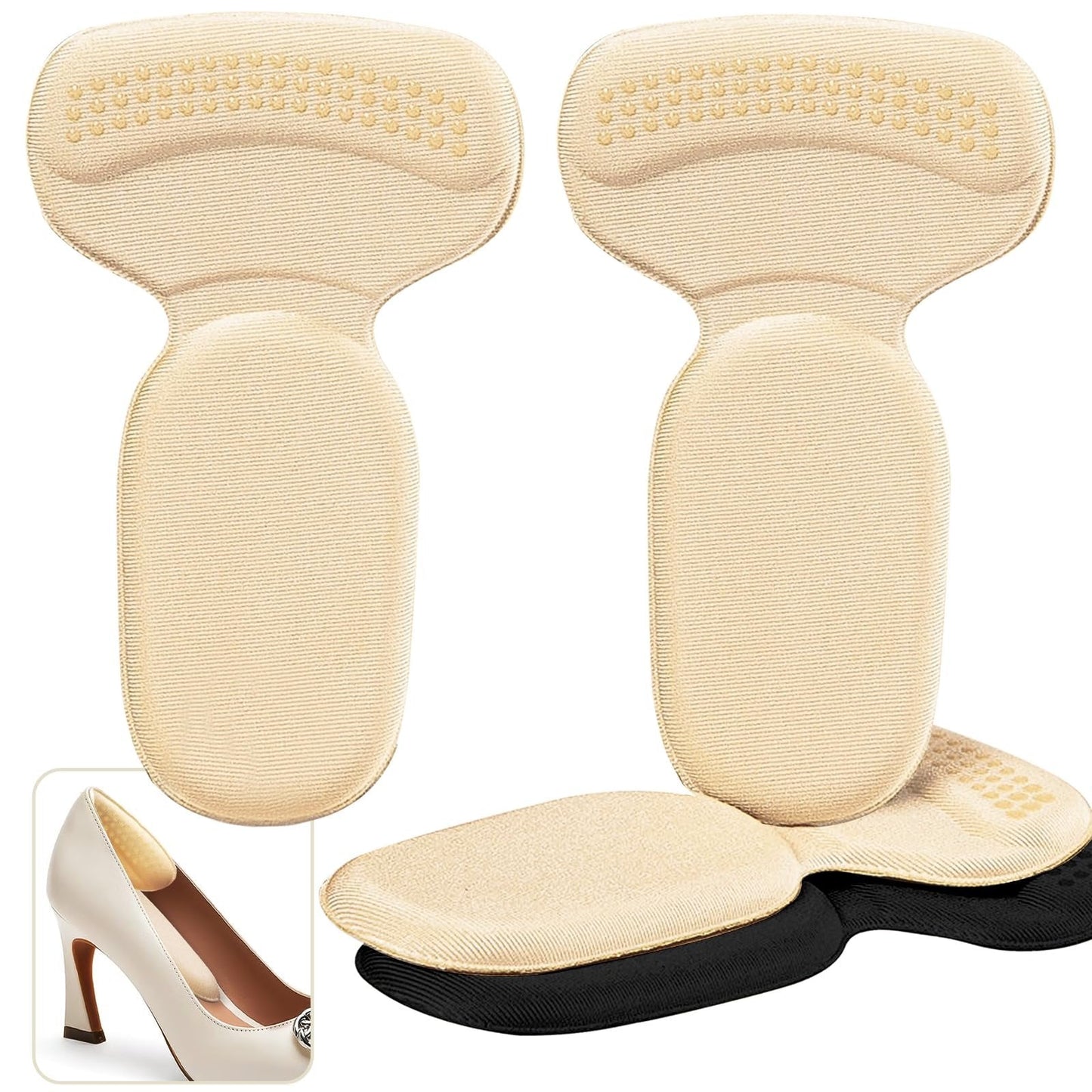 Non-slip heel pads – soft, padded heel protectors for both men and women