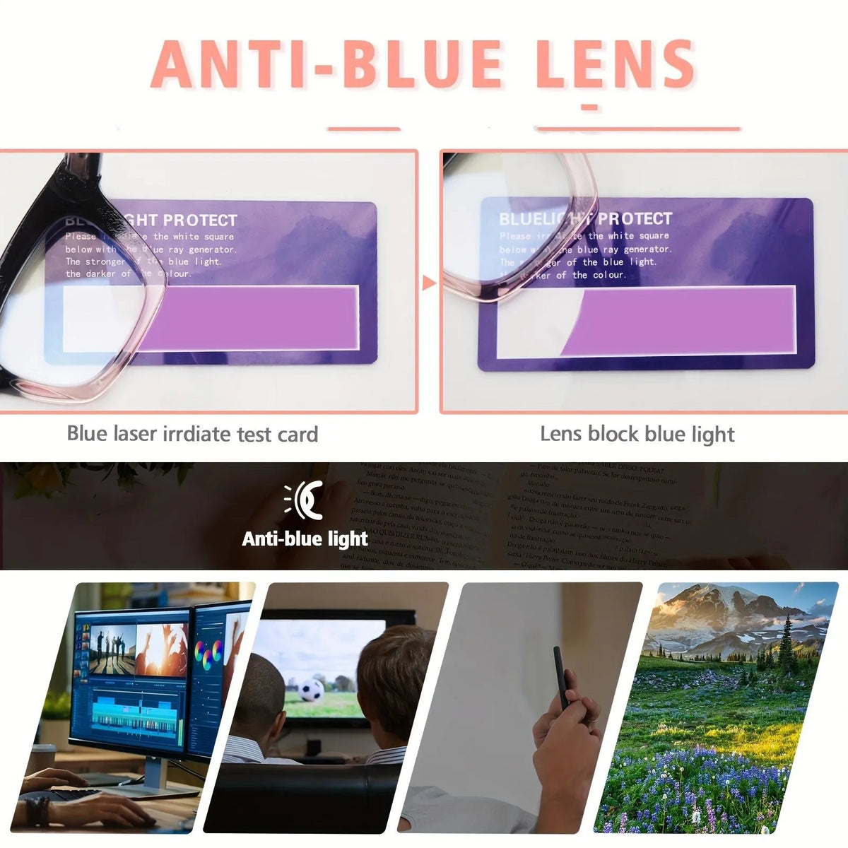 Hot Sale👓Anti Blue Light Glasses Set 4 Pairs Style Unisex Reading Glasses