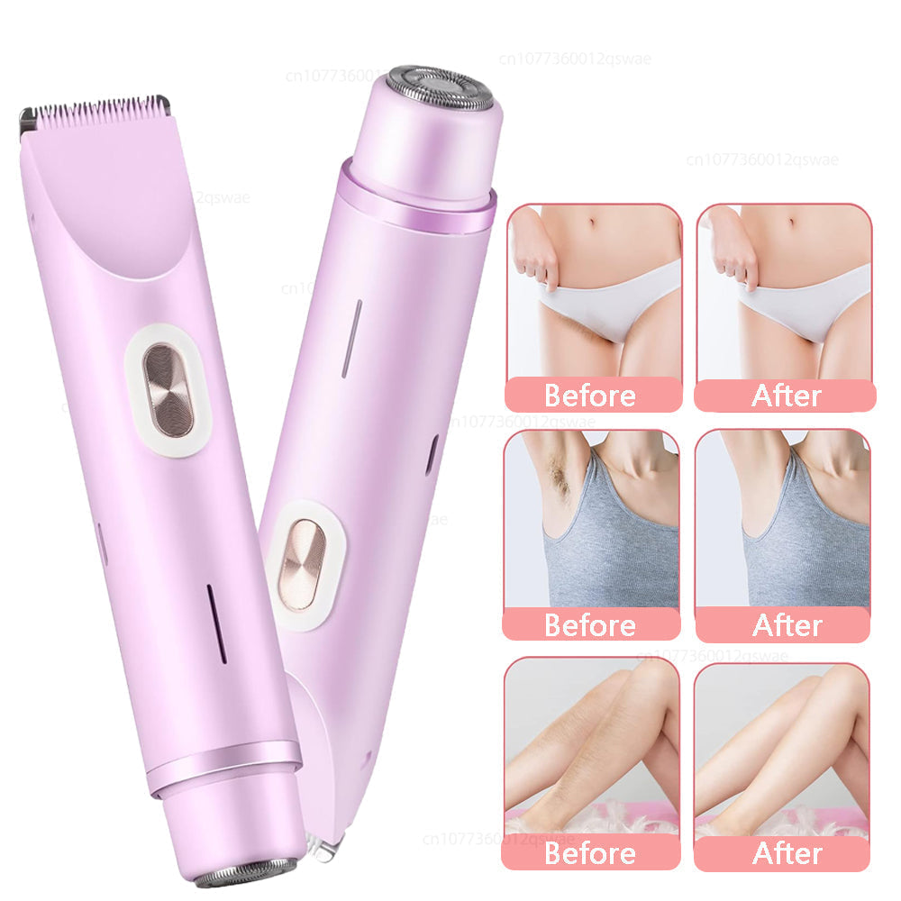 All-round electric hair remover/trimmer for intimate areas for men and women