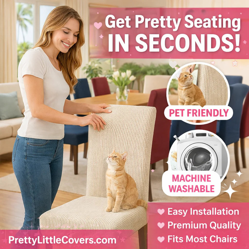 🪑Chair covers – give an old chair a fresh new look instantly!