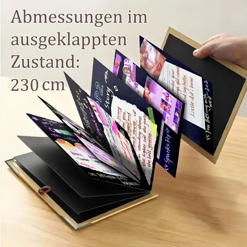 ✨The memory keeper: 230 cm foldable scrapbook album 📚