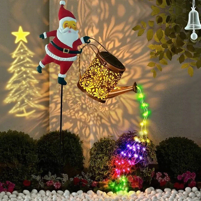 ⏰Solar garden light in the shape of Santa Claus🎅🎄