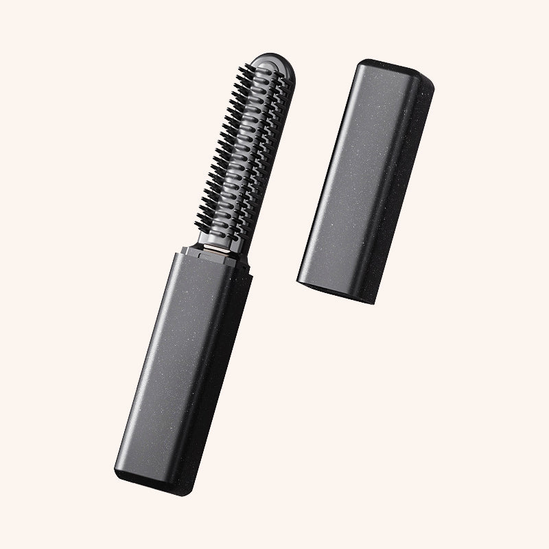 💇 Compact Wireless Hot Comb – Handy Bang Styling Companion!