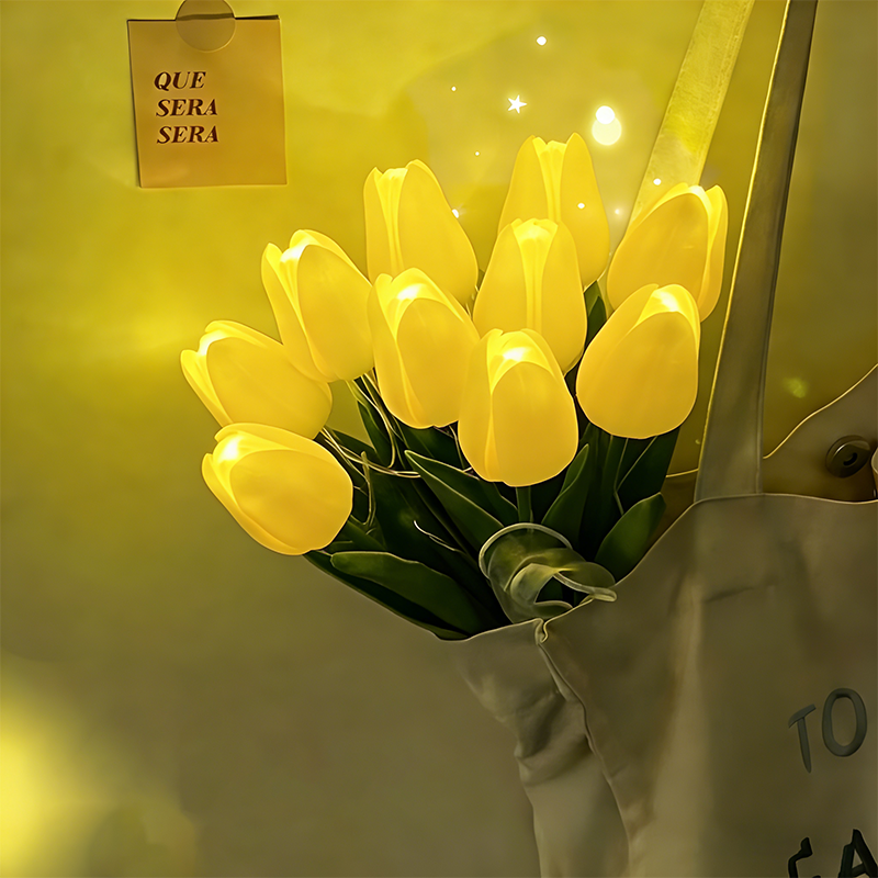 Eternal Tulip Bouquet Lamp 🌷 — Illuminate Your Space with Timeless Romanc