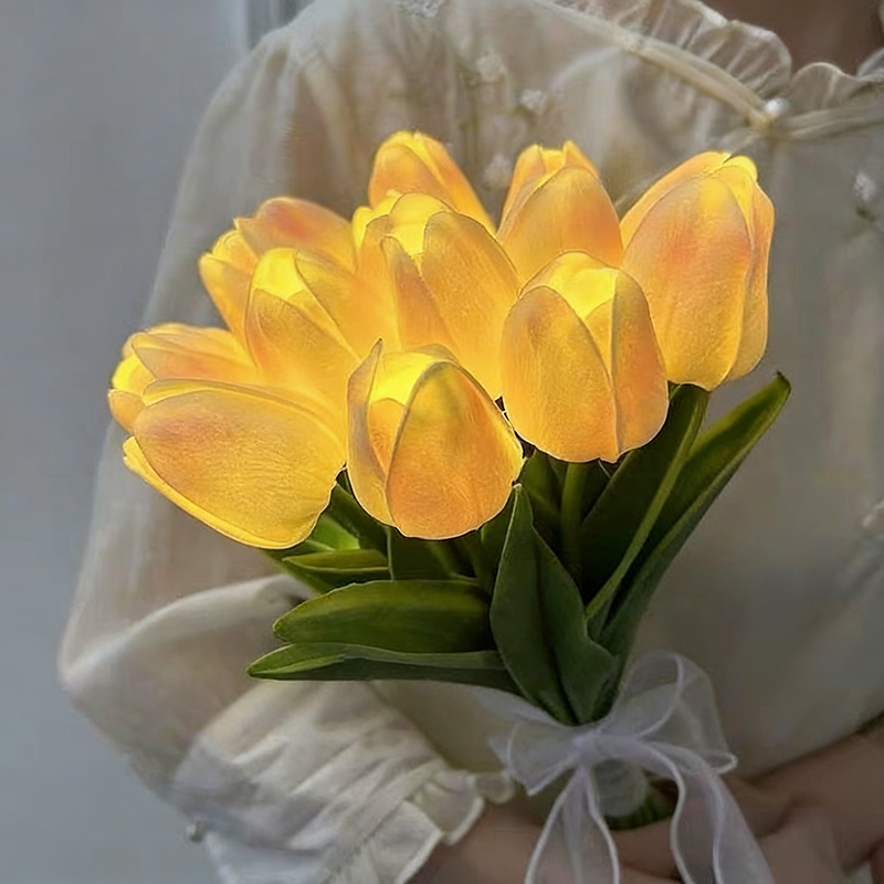 Eternal Tulip Bouquet Lamp 🌷 — Illuminate Your Space with Timeless Romanc