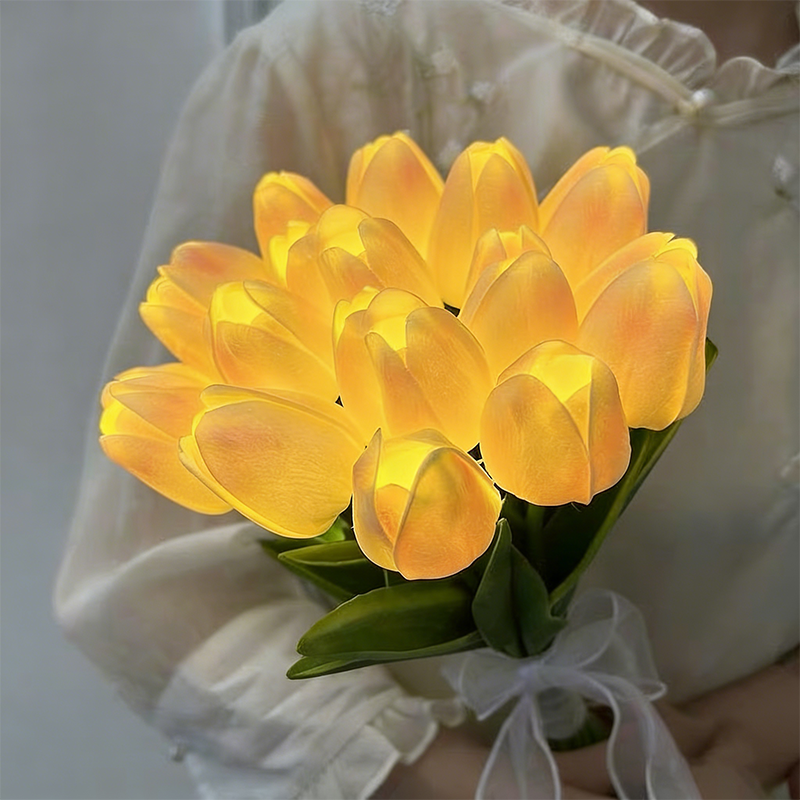 Eternal Tulip Bouquet Lamp 🌷 — Illuminate Your Space with Timeless Romanc