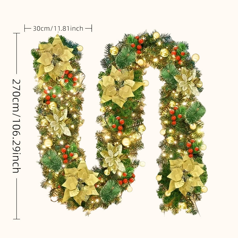 🎄 Christmas wreath made of pine needles for the door, the mantelpiece, and as Christmas decoration for the home