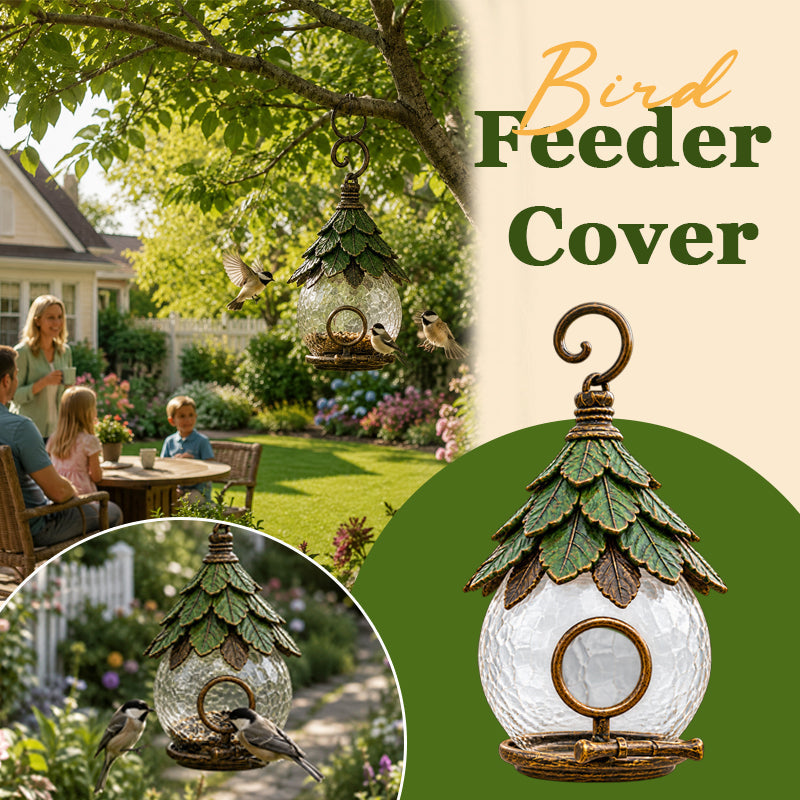 🐦 Vintage Globe Bird Feeder Cover｜A Cozy Decorative Haven For Backyard Birds