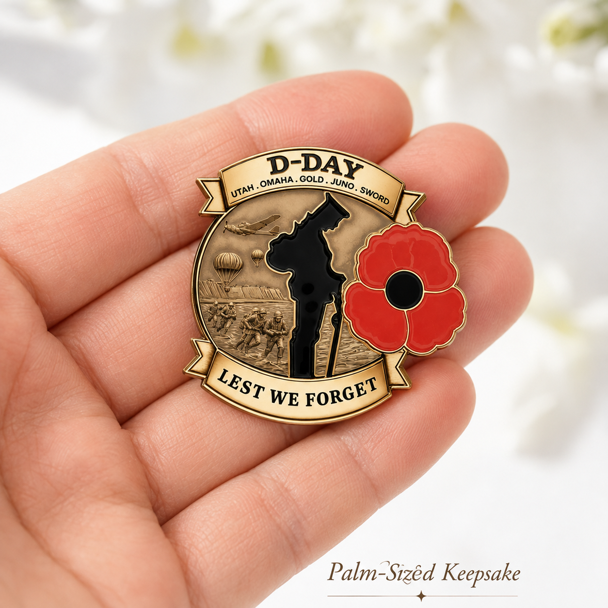 🏅80th Anniversary Commemorative Brooch — Preserve History, Carry the Story