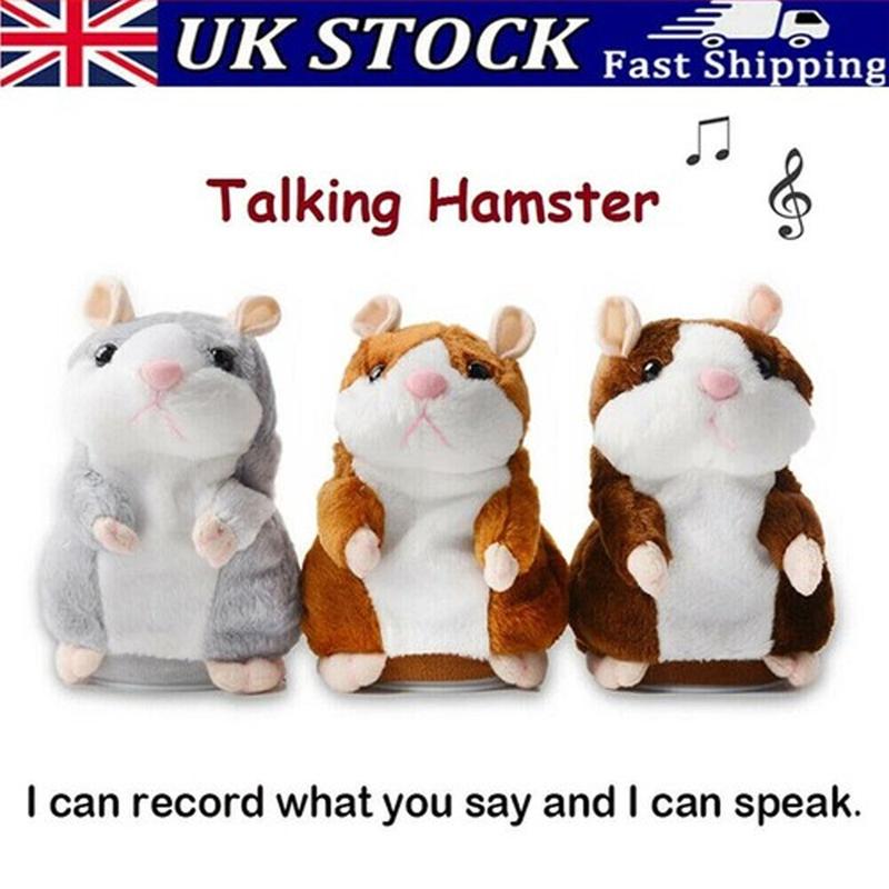 🐹 Talking hamster plush toy – repeats everything you say and shakes its head 🎁