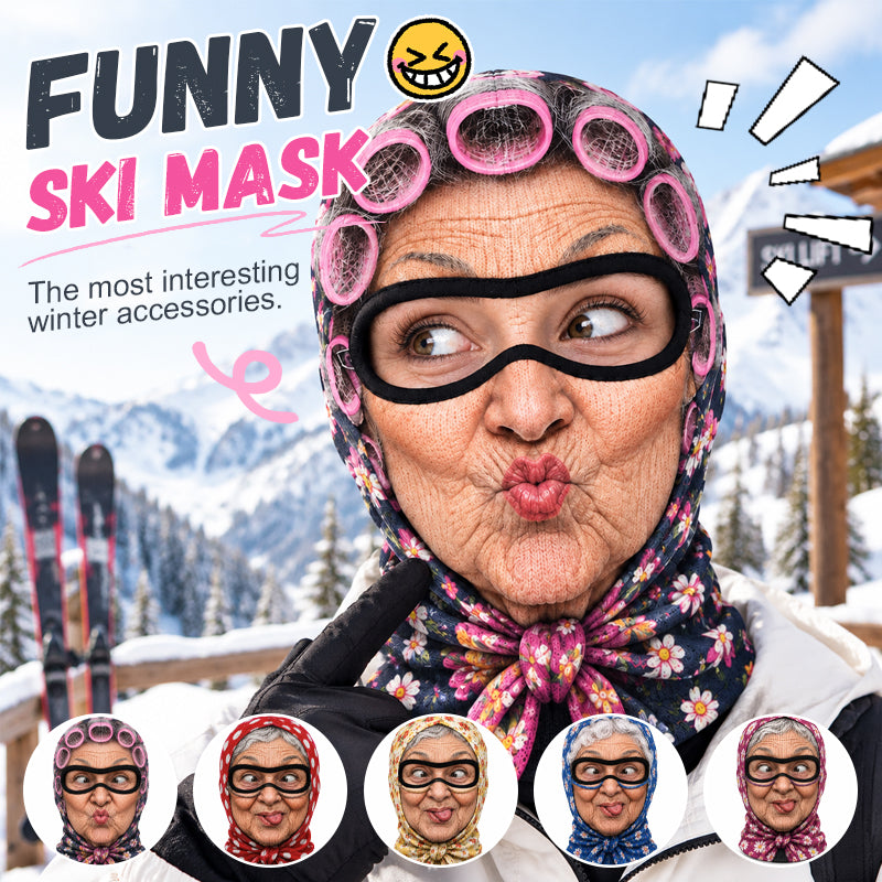Funny Grandma Ski Mask for Parties & Gag Gifts