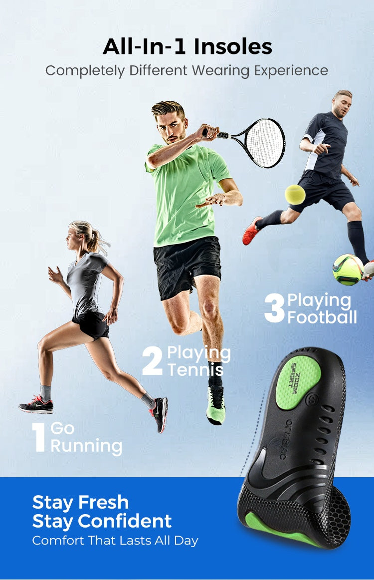 Shock Absorbing Insoles for Men & Women