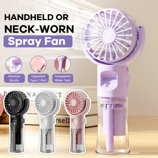 💦❄️ 3-in-1 Portable Spray Fan