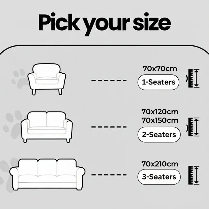 Plush Quilted Non-Slip Sofa Protector Cover for Pets