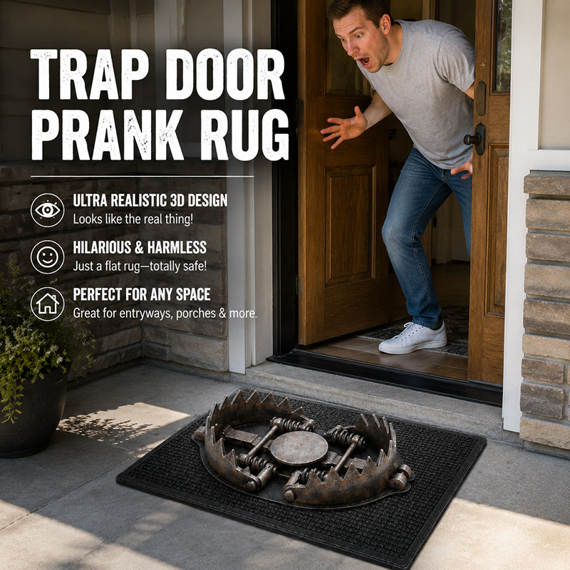 🚪 Trick‑Trap 3D Illusion Doormat | Fun Optical Illusion Floor Mat for Home Entrance