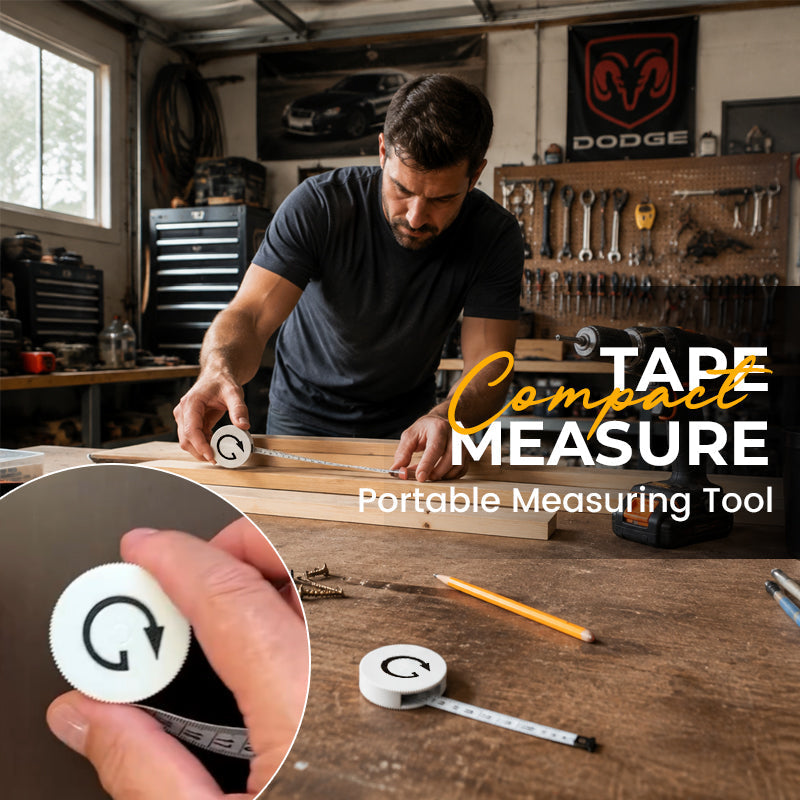 🧲📏 Compact Magnetic Tape Measure — Palm-Sized Precision Ready for Your EDC! ✨