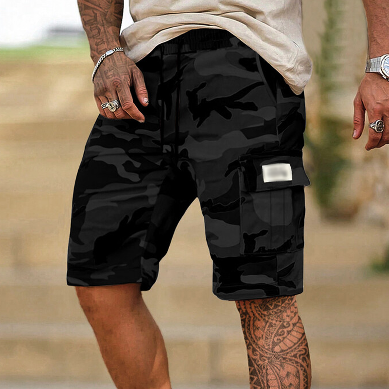 💖 Men's Camouflage Cargo Shorts – with Multiple Pockets, Adjustable Waist, and Breathable Fabric