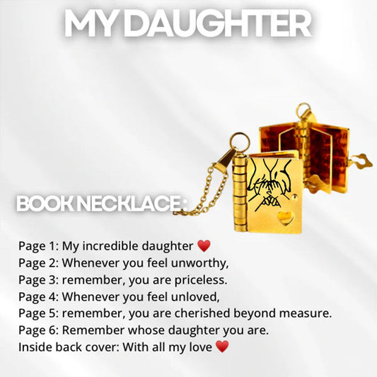 For my child – necklace in book form “Love you forever”