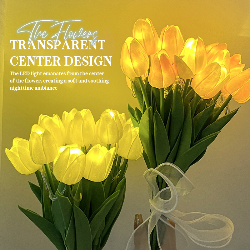 Eternal Tulip Bouquet Lamp 🌷 — Illuminate Your Space with Timeless Romanc