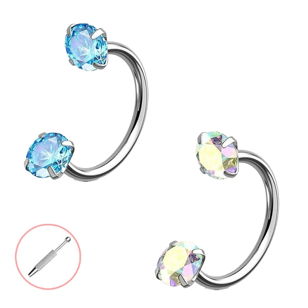 Horseshoe-shaped nose ring – internal thread & comfortable