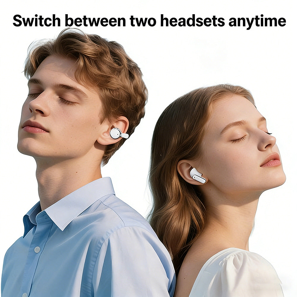 2-in-1 Bluetooth headphones with earhook and earbuds | 30 hours of playtime