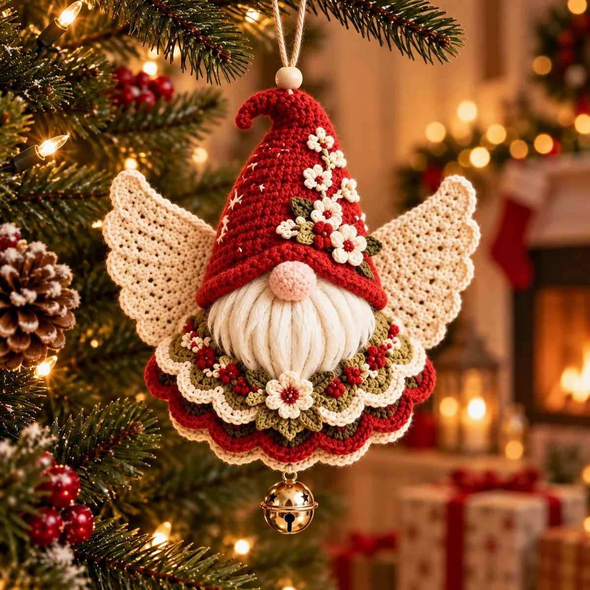 🎄 DIY kit for a crocheted Christmas angel ornament – Make it yourself, hang it up, and cherish it✨