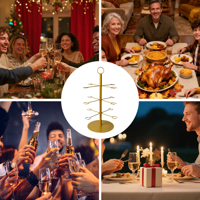 🎉 Christmas multi-tiered display stand – perfect for desserts and decorations