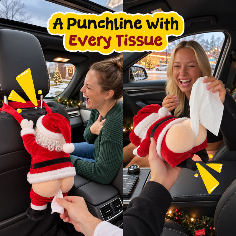 🎅Funny Santa Butt Tissue Box Cover