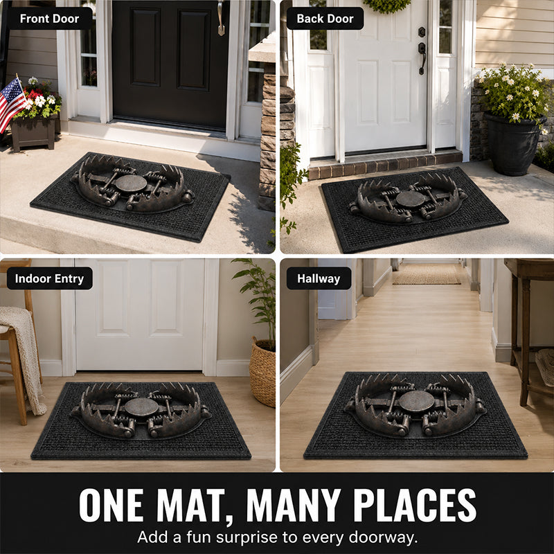 🚪 Trick‑Trap 3D Illusion Doormat | Fun Optical Illusion Floor Mat for Home Entrance
