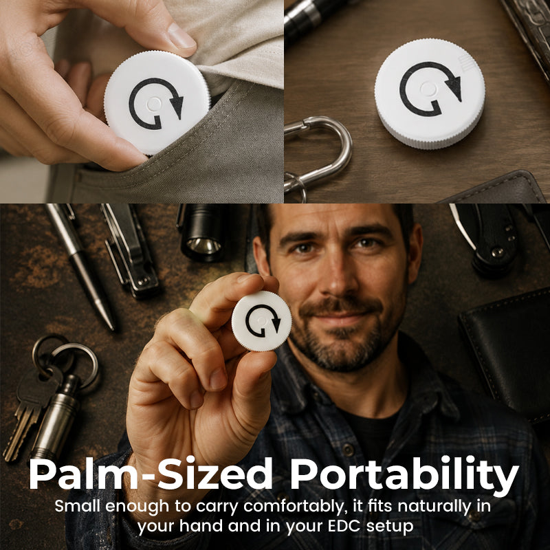 🧲📏 Compact Magnetic Tape Measure — Palm-Sized Precision Ready for Your EDC! ✨