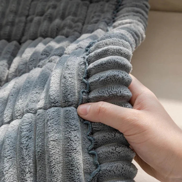 Plush Quilted Non-Slip Sofa Protector Cover for Pets