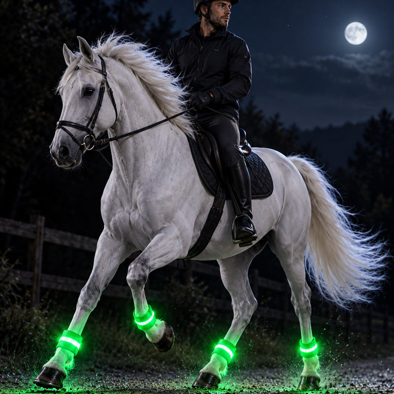 🐎LED Horse Leg Bands | High-Visibility Light-Up Bands for Night Riding