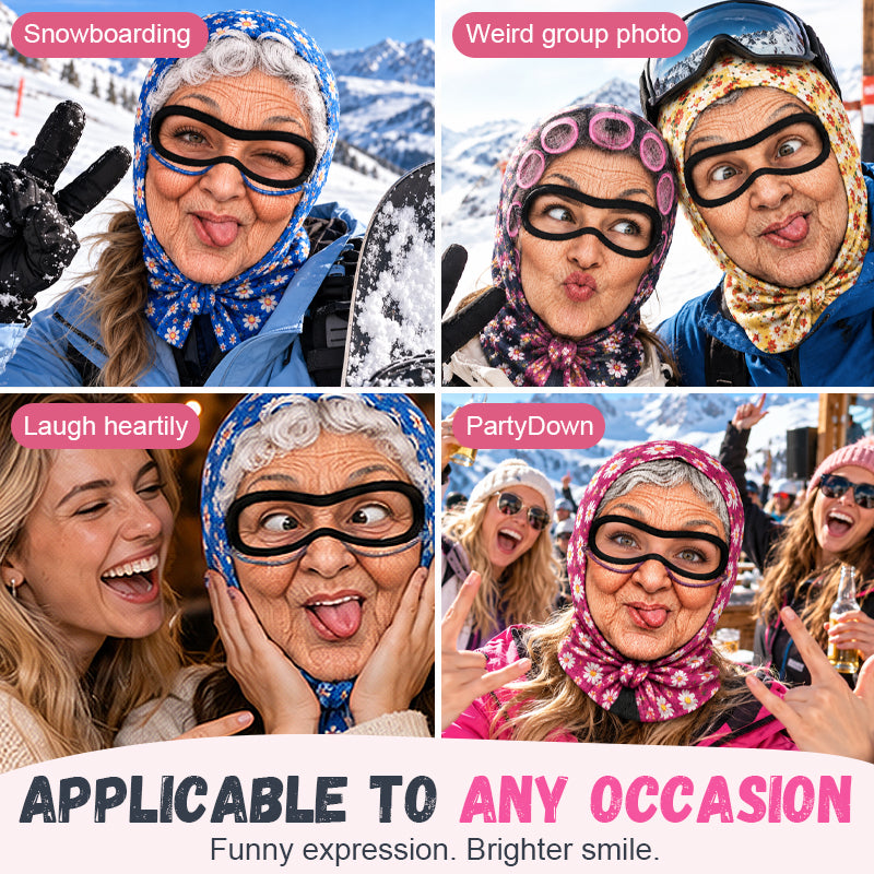 Funny Grandma Ski Mask for Parties & Gag Gifts