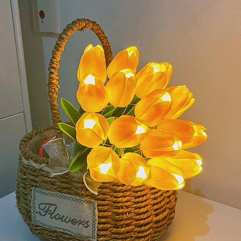 Eternal Tulip Bouquet Lamp 🌷 — Illuminate Your Space with Timeless Romanc