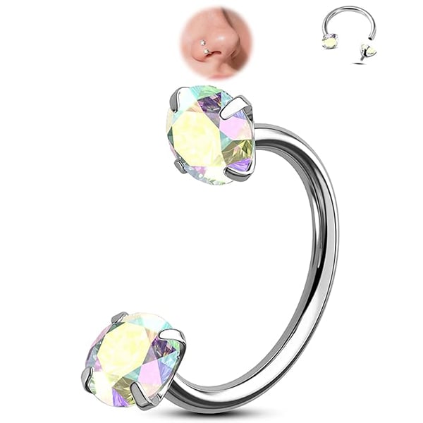 Horseshoe-shaped nose ring – internal thread & comfortable
