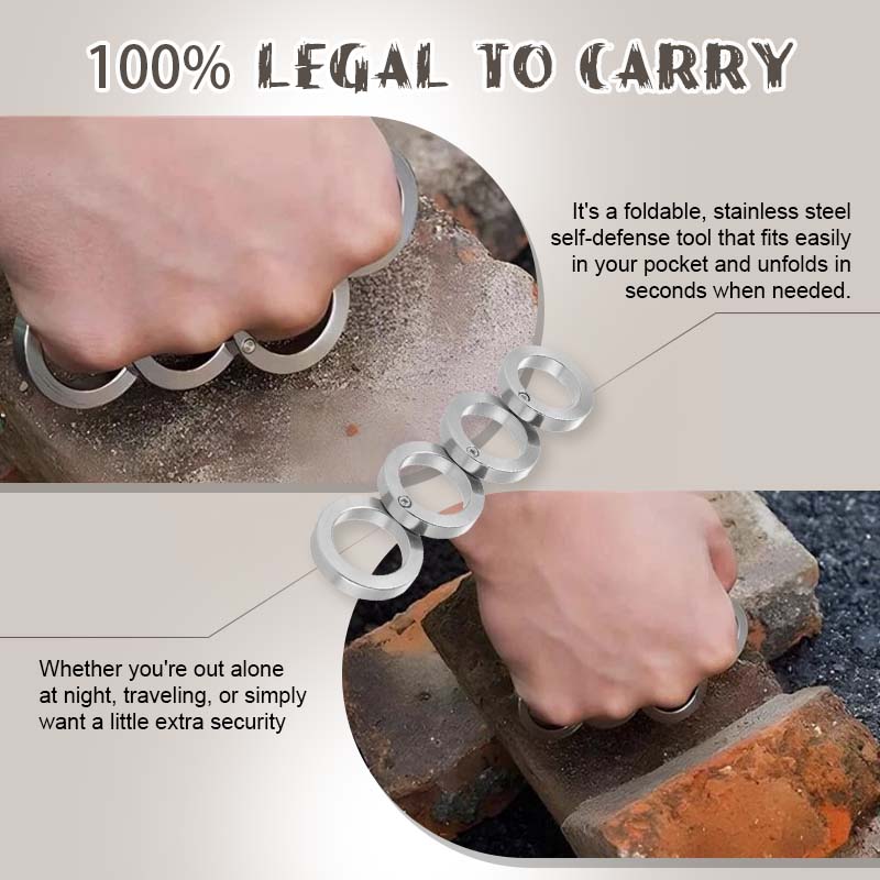 SteelGuard Foldable Defense Ring – 49% OFF Today Only!