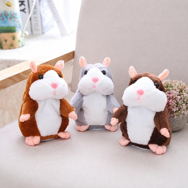 🐹 Talking hamster plush toy – repeats everything you say and shakes its head 🎁