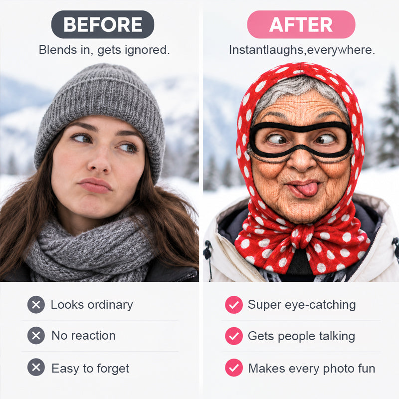 Funny Grandma Ski Mask for Parties & Gag Gifts