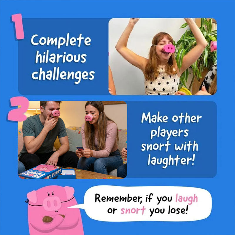 Snort Funny: The party game "Laugh and Lose" 🐷😂