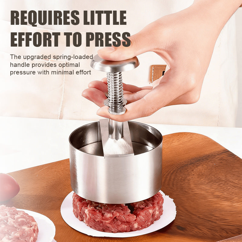 🍔 Stainless Steel Burger Press | Make Perfect Even Patties Easily