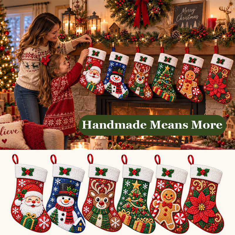 DIY Diamond Painting Christmas Stocking Kit