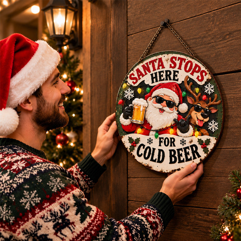 🎅Santa Stops Here for Cold Beer